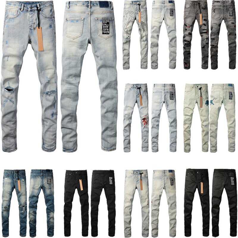 Jeans - Manufacturer Ksubiy Stacked Denim Y2K Distressed Hip Hop Designer Men