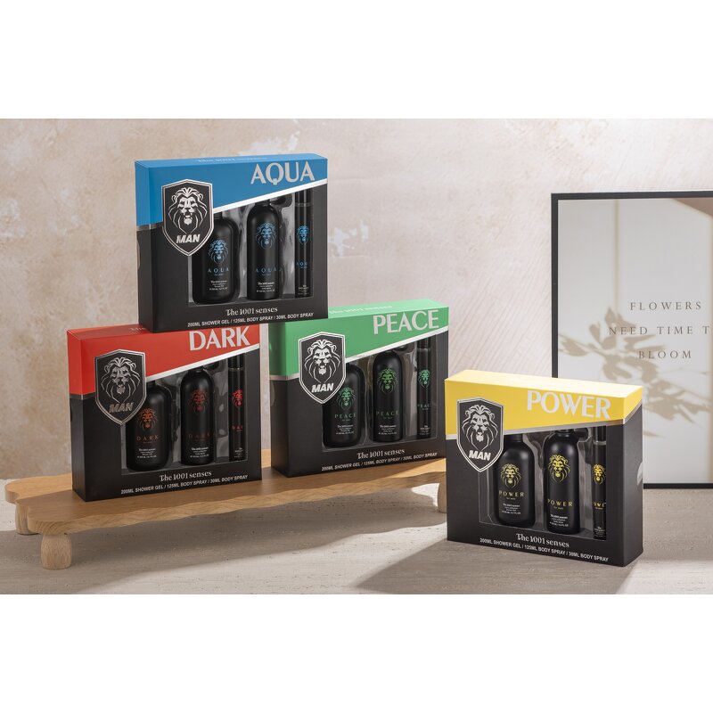 Gift Set Manufacturer - The 1001 Senses Brand Christmas Men Body Spray Set Dark