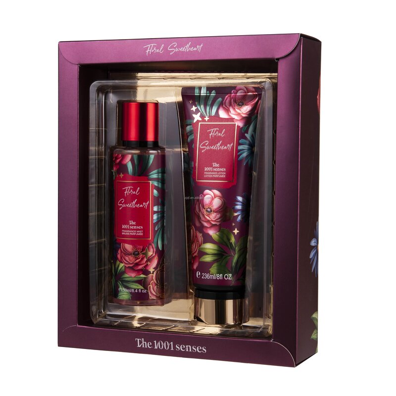 Gift Set Manufacturer - 2024 Wholesale Private Label Christmas with Mist & Lotion BERRY DELIGHT