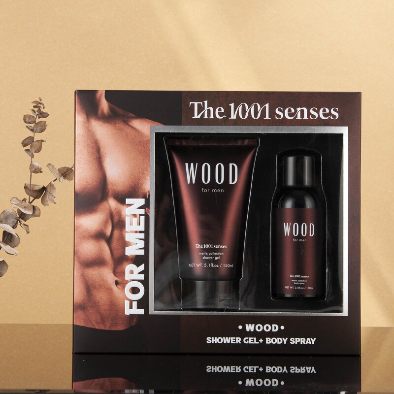 Gift Set Manufacturer - 2024 Wholesale Private Label Christmas MEN with Mist & Lotion WOOD