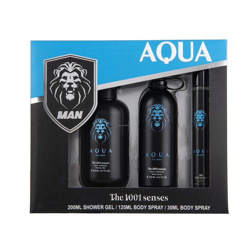 Gift Set Manufacturer - The 1001 Senses Brand Christmas Men Body Spray Set Dark