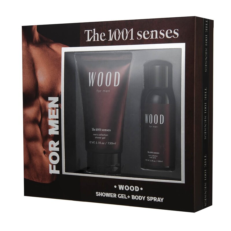 Gift Set Manufacturer - 2024 Wholesale Private Label Christmas MEN with Mist & Lotion WOOD