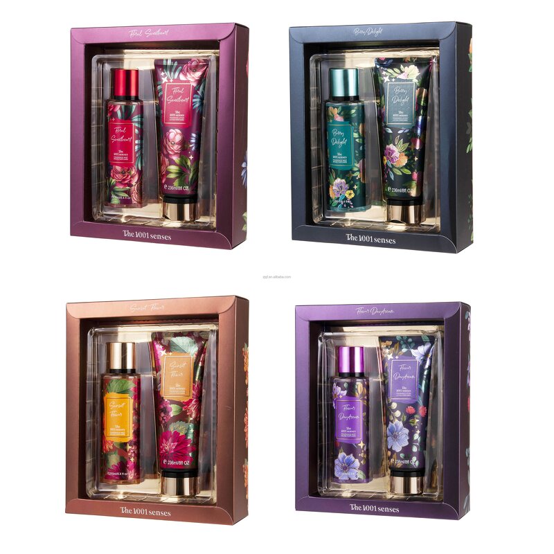 Gift Set Manufacturer - 2024 Wholesale Private Label Christmas with Mist & Lotion BERRY DELIGHT