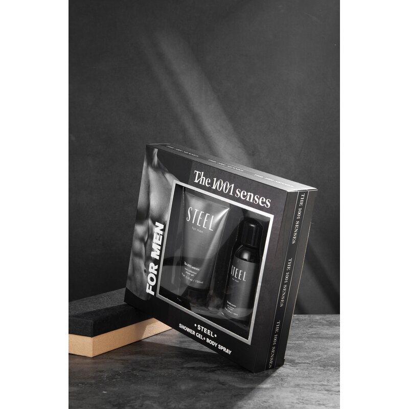 Gift Set Manufacturer - 2024 Wholesale Private Label Christmas MEN with Mist & Lotion STEEL