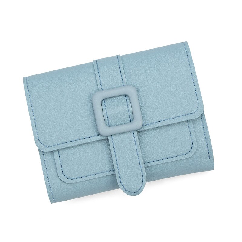 Card Wallet - Manufacturer Lady Mini PU Custom Color Minimalist Button Waterproof