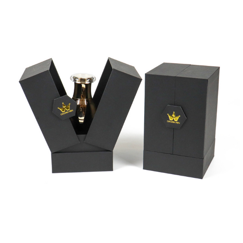 Perfume Box - Manufacturer Custom Two Sides Open Embossing Paper Ribbon Cosmetic