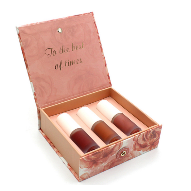 Packaging Box - Manufacturer Cardboard Lip Gloss Nail Polish Custom Logo Sponge Lining