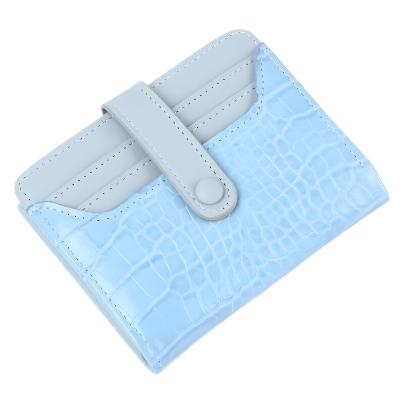 Coin Purse - Manufacturer Solid Color Crocodile PU Waterproof Silk Lining Open