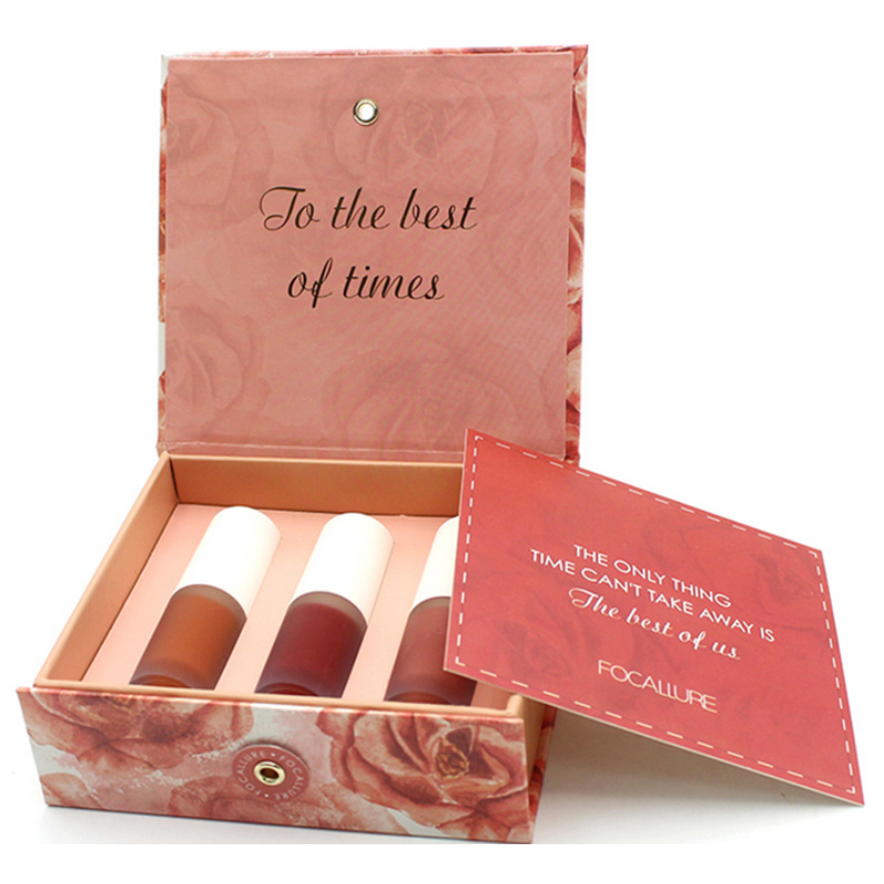 Packaging Box - Manufacturer Cardboard Lip Gloss Nail Polish Custom Logo Sponge Lining