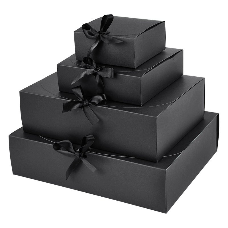 Gift Box - Manufacturer Black Gold Foil Magnetic Foldable Sponge Lining Custom Logo