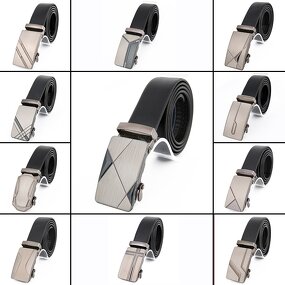 Belt - Manufacturer OEM Wholesale Men's Genuine Leather Ratchet Automatic Alloy