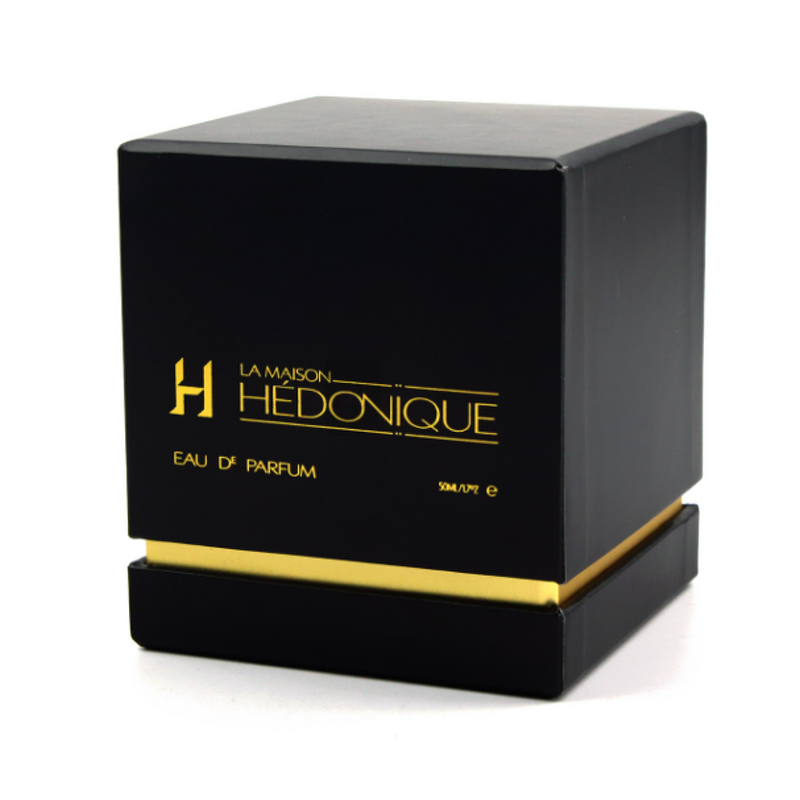 Perfume Box - Manufacturer 2025 Black Gold Foil UV Advantage Lid Bottom Gift Set