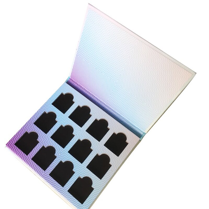 Eyeshadow Box - Manufacturer 12 Color Empty Low MOQ Paper Cosmetic Rigid Ribbon