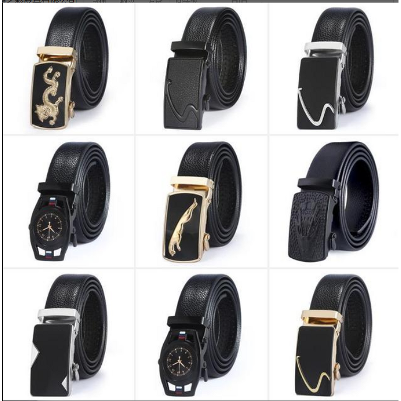 Belt - Manufacturer High-End Automatic Alloy 5cm Leather Business Men Wholesale