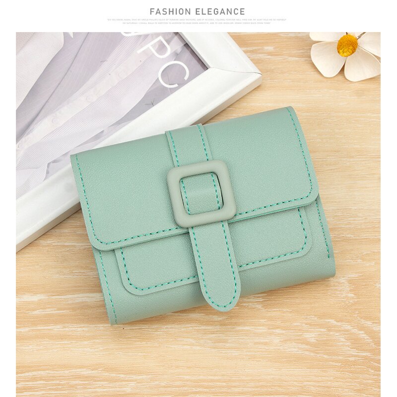 Wallet - Manufacturer Wholesale Lady Stone PU Multi-layer Button Clutch Coin