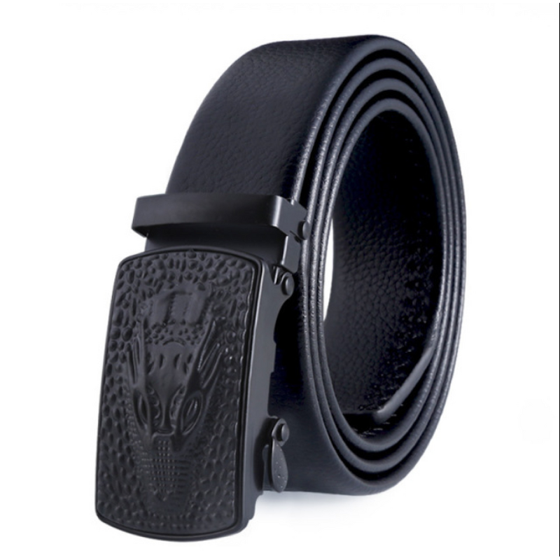Belt - Manufacturer High-End Automatic Alloy 5cm Leather Business Men Wholesale