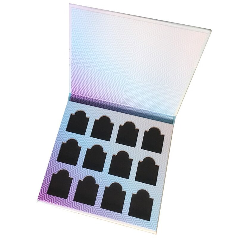 Eyeshadow Box - Manufacturer 12 Color Empty Low MOQ Paper Cosmetic Rigid Ribbon
