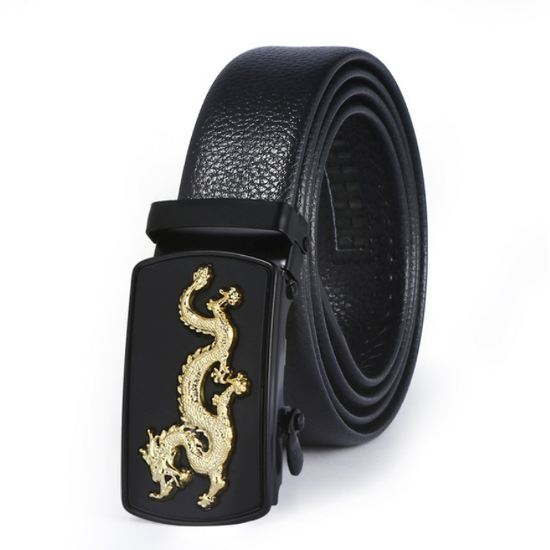 Belt - Manufacturer Wholesale Genuine Leather Business Automatic Alloy Buckle