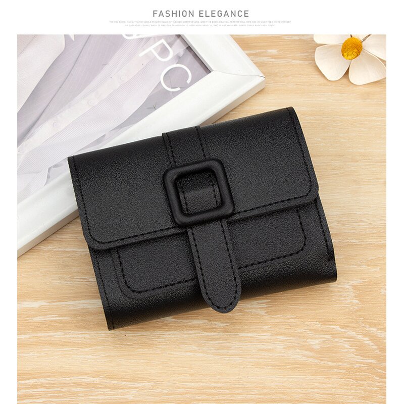 Wallet - Manufacturer Wholesale Lady Stone PU Multi-layer Button Clutch Coin