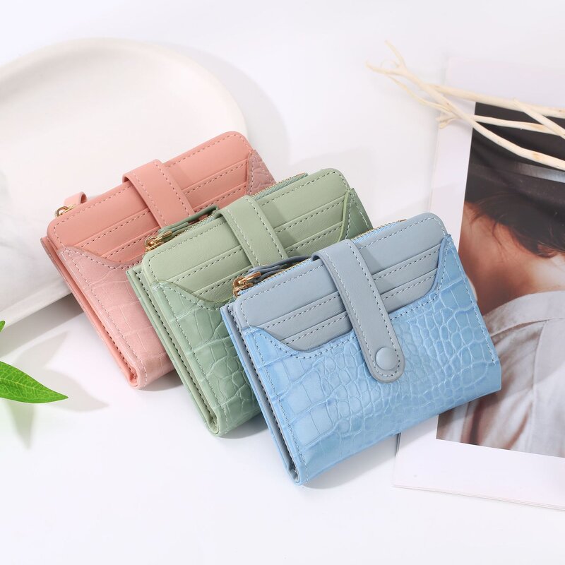 Wallet - Manufacturer Women's PU Small Coin Credit Card Portable Short Open