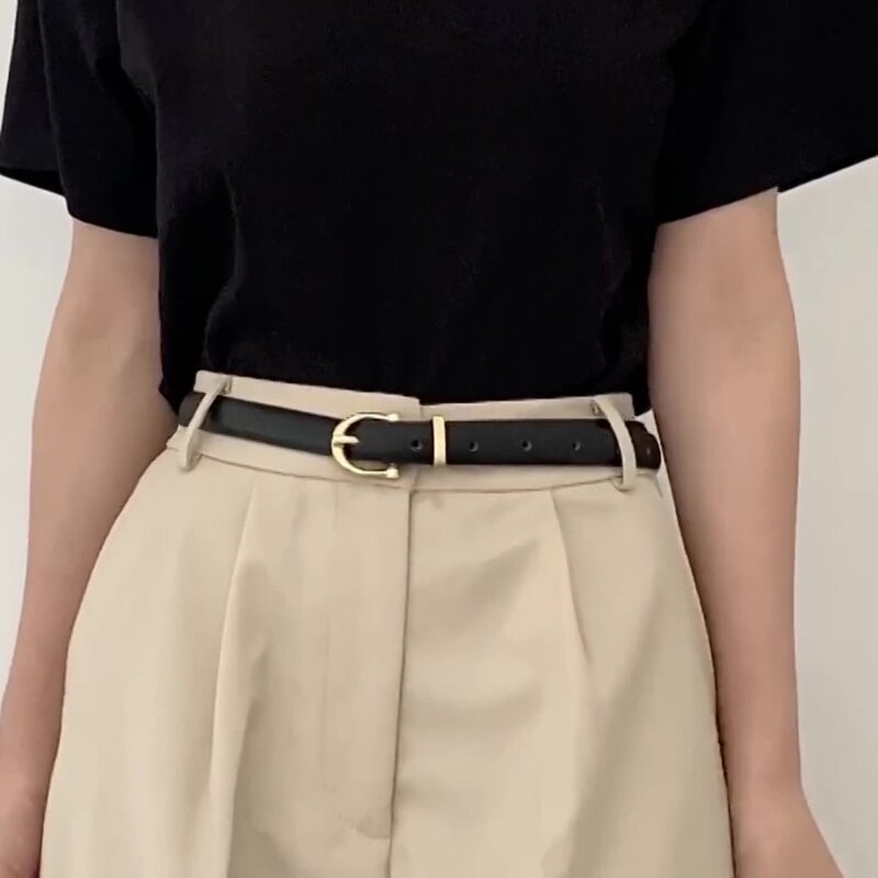 Belt - Manufacturer Women's Adjustable PU Alloy Pin Buckle 5cm Custom Length