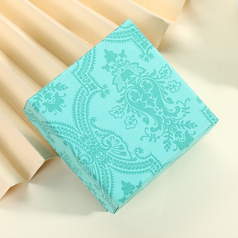 Jewelry Box - Manufacturer Bow Sponge Lining Embossing Vanishing Floral Buckle Paper