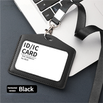 ID Card Holder - Manufacturer High Quality Horizontal Vertical Genuine Leather Office