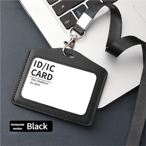ID Card Holder - Manufacturer High Quality Horizontal Vertical Genuine Leather Office