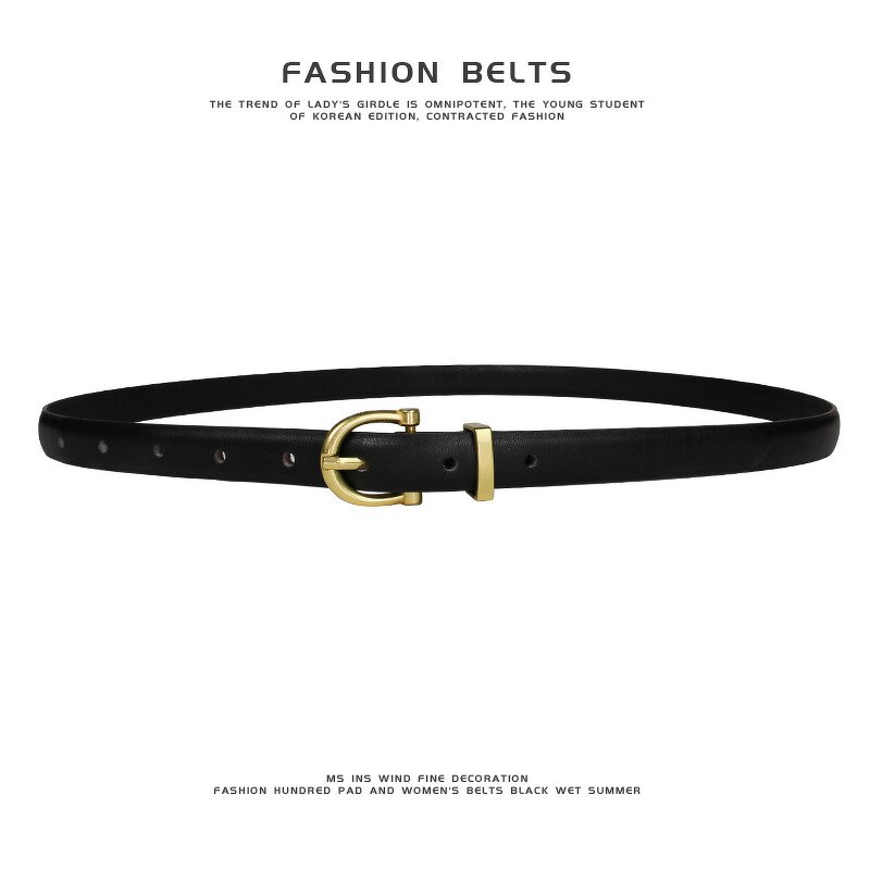 Belt - Manufacturer Women's Adjustable PU Alloy Pin Buckle 5cm Custom Length