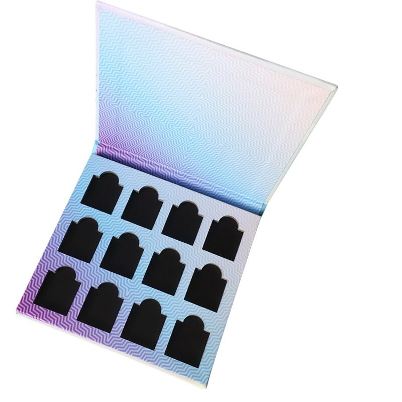 Eyeshadow Box - Manufacturer 12 Color Empty Low MOQ Paper Cosmetic Rigid Ribbon