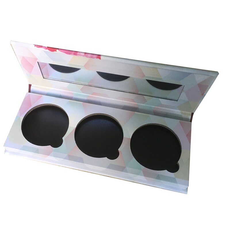 Eyeshadow Box - Manufacturer 3-Color Glossy Magnetic Ribbon Rigid Makeup Palette