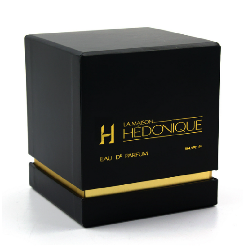 Perfume Box - Manufacturer 2025 Black Gold Foil UV Advantage Lid Bottom Gift Set