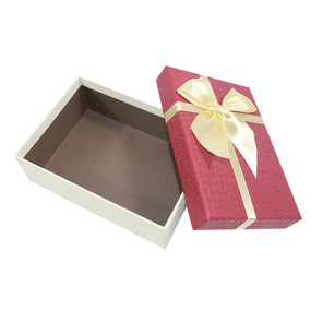 Gift Box - Manufacturer High-End Rigid Flip Ribbon Embossed LOGO Sponge Lining