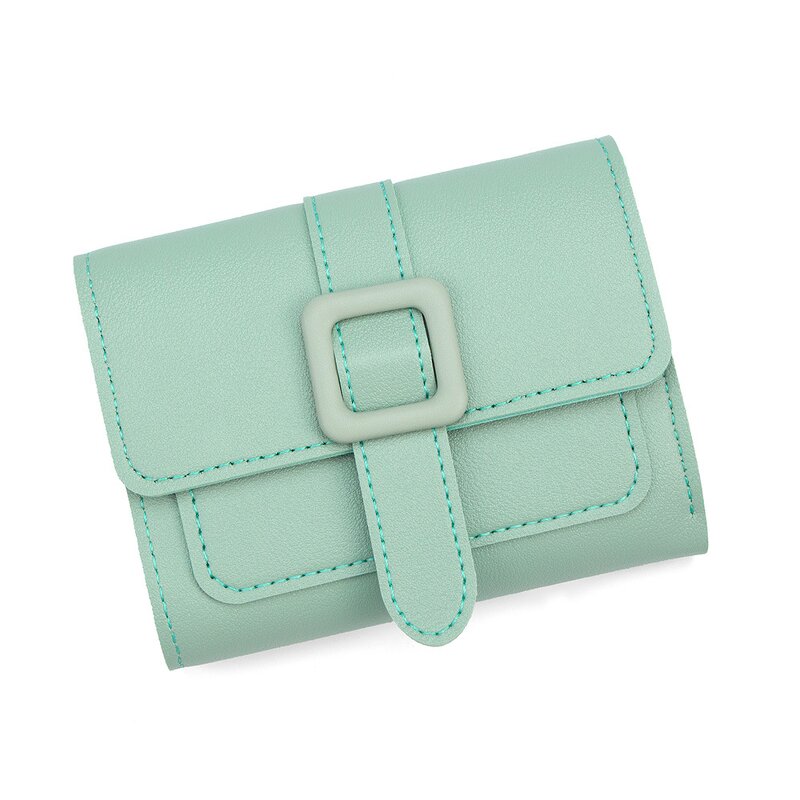 Card Wallet - Manufacturer Lady Mini PU Custom Color Minimalist Button Waterproof