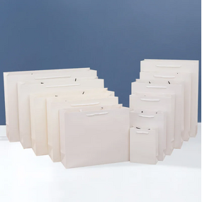 Tote Bag - Manufacturer Wholesale Kraft Custom Size Clothing Cosmetics Store Shopping