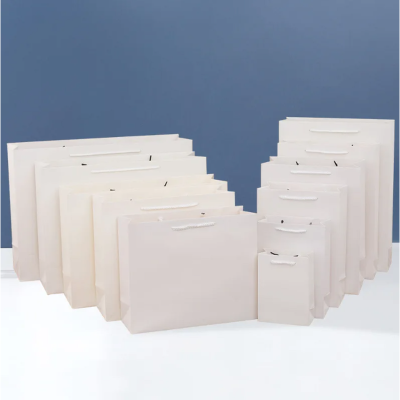 Tote Bag - Manufacturer Wholesale Kraft Custom Size Clothing Cosmetics Store Shopping