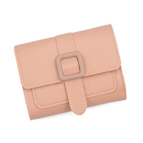 Card Wallet - Manufacturer Lady Mini PU Custom Color Minimalist Button Waterproof
