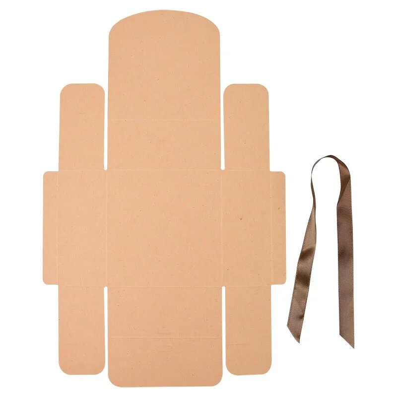 Gift Box - Manufacturer Rectangle Kraft Valentine Candy Ribbon Embossing Storage