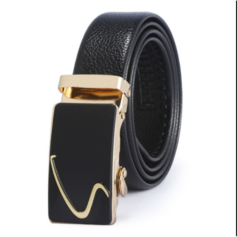 Belt - Manufacturer 2025 Men's PU Alloy Auto Lock 5cm Casual Business Suit