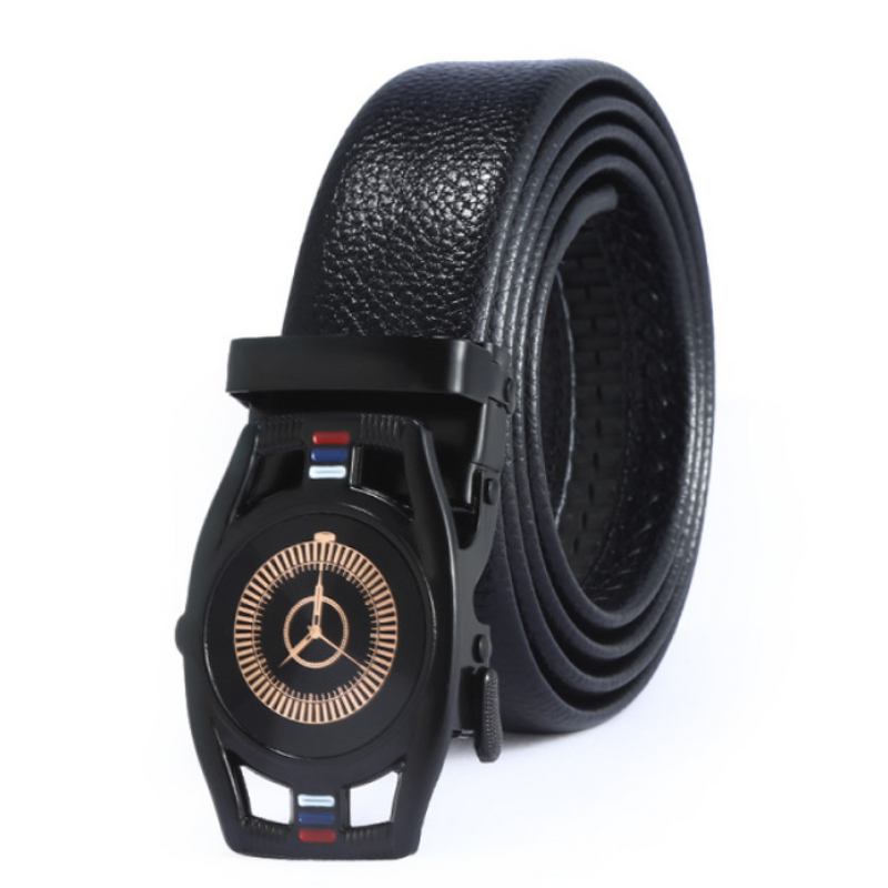 Belt - Manufacturer Wholesale New PU Alloy Automatic Lock Men's Business