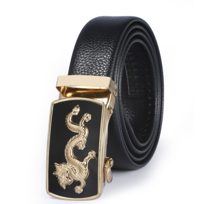 Belt - Manufacturer Wholesale New PU Alloy Automatic Lock Men's Business