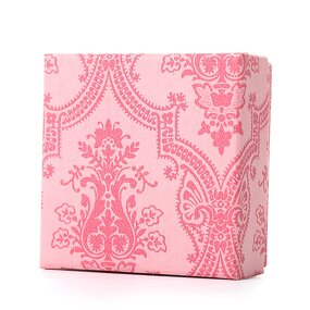 Jewelry Box - Manufacturer Rigid Square Embossing Floral Buckle Customizable Watches