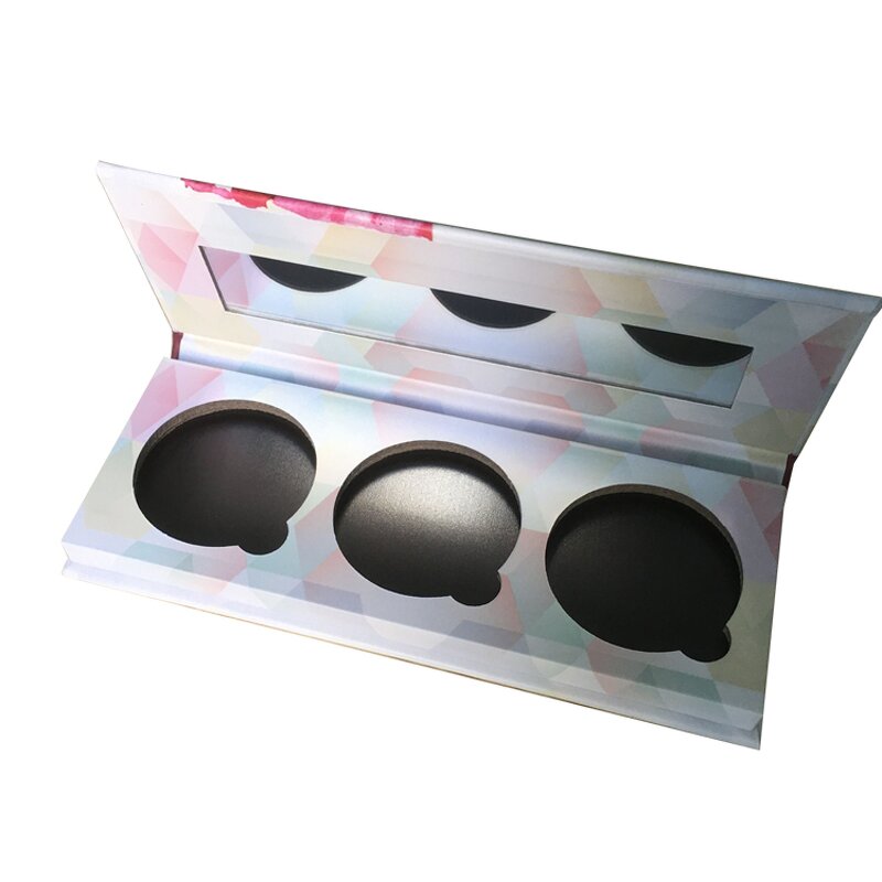 Eyeshadow Box - Manufacturer 3-Color Glossy Magnetic Ribbon Rigid Makeup Palette