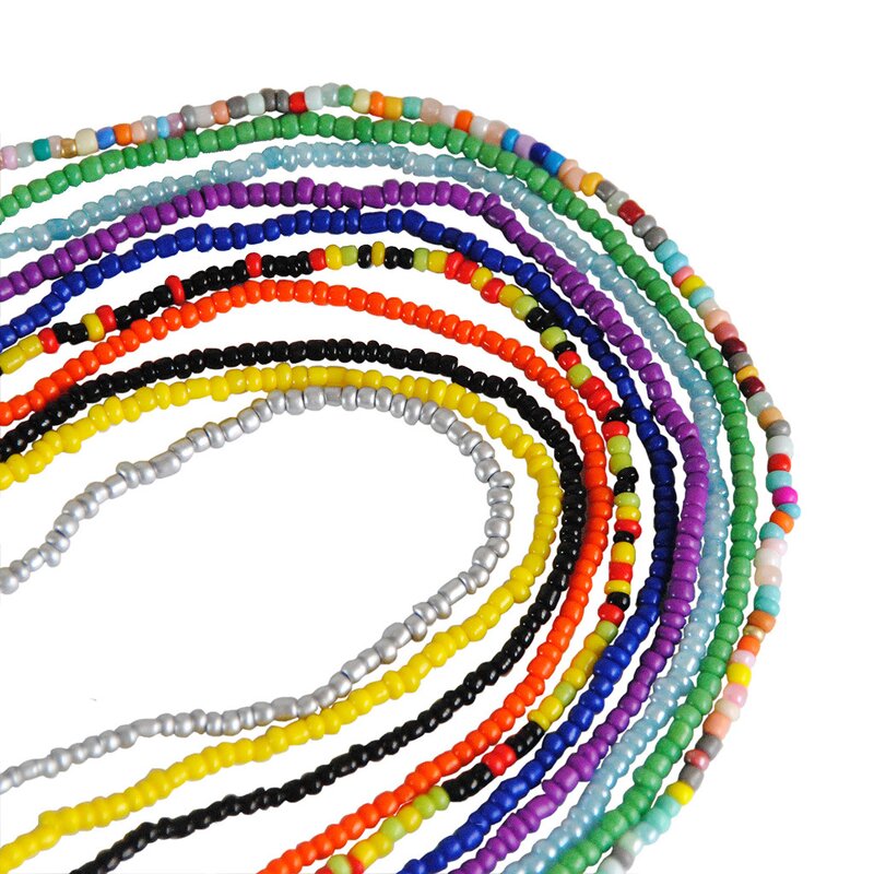 Waist Beads - Manufacturer African Bohemian Elastic Rice Bead Belly Chain