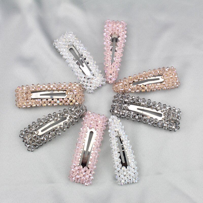 Hair Clips - Manufacturer Multi Color ABS Crystal Stainless Steel Women