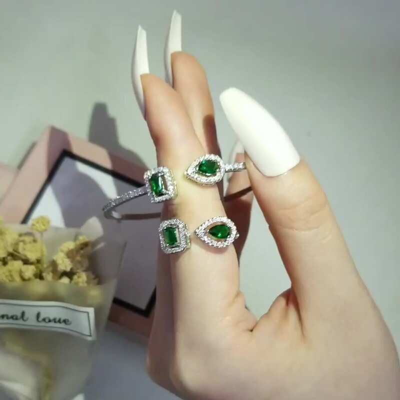 Bracelet - Manufacturer Iced Out 5A CZ Gold Silver Plated Cuff Unisex