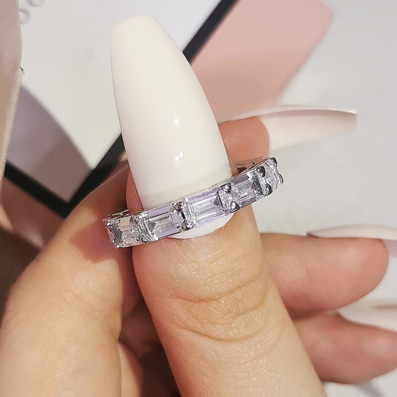 Ring - Manufacturer Full Diamond CZ Promise Wedding Engagement 2023 Hot