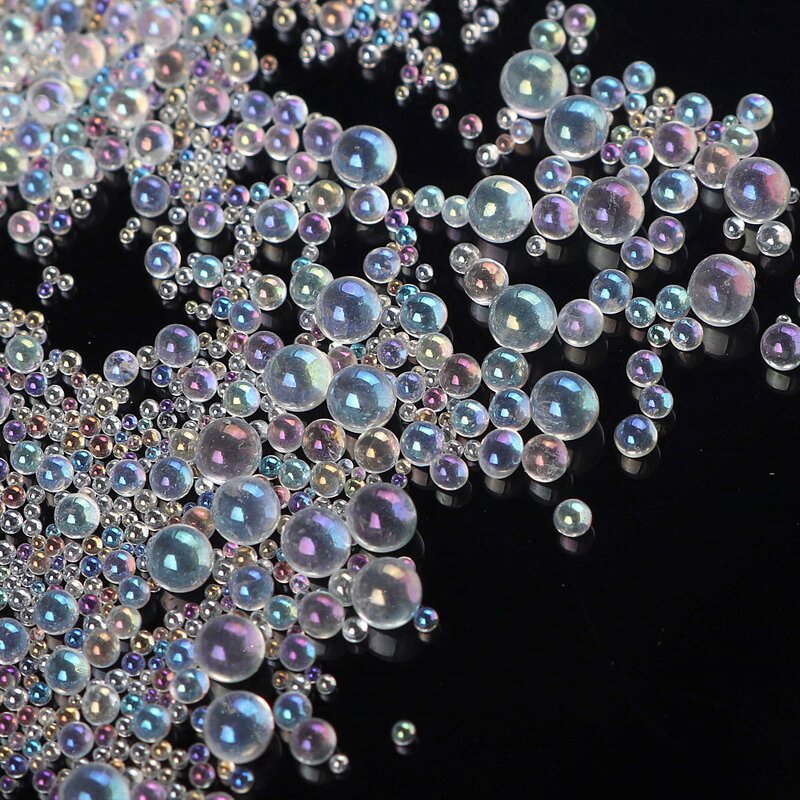 Nail Beads - Manufacturer 0.6-0.8mm Caviar Glass Micro AB Color DIY