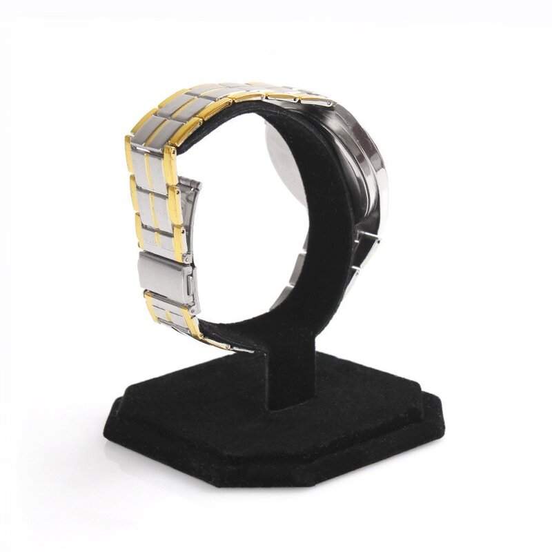 Watch Stand - Manufacturer New Suede C-shaped Bracelet Display Storage