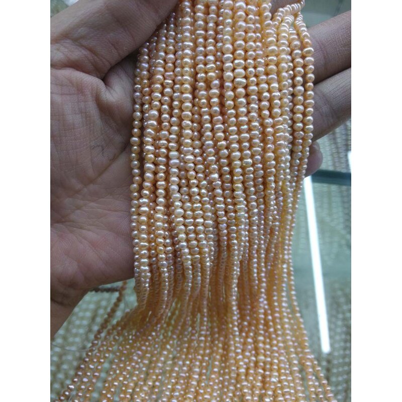 Pearl Chain - Manufacturer 2-3mm Potato Natural Freshwater Small Pearls